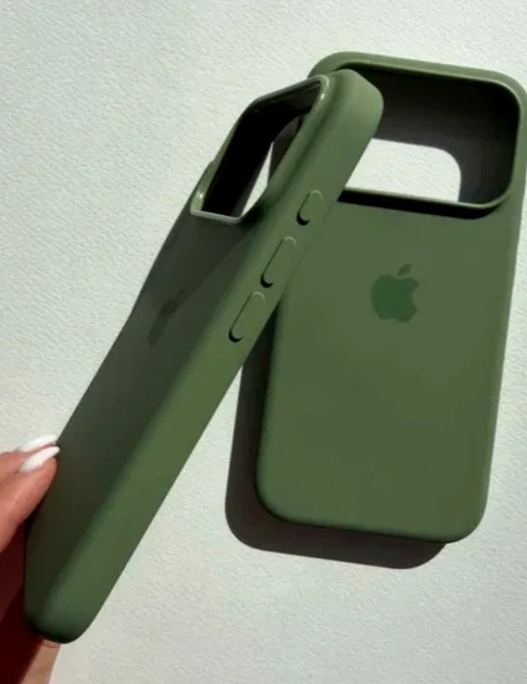 Чохол силіконовий Full Cover для iPhone 17 Pro Max захист камери темно-зелений - Фото 6 Чохол силіконовий Full Cover для iPhone 17 Pro Max захист камери темно-зелений - зображення 6