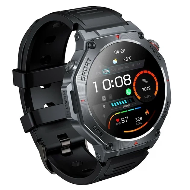 Смарт-часы Hoco Y37 AMOLED GPS черные 1,39 дюйма 260 мАч для спорта с функцией звонков - изображение 4