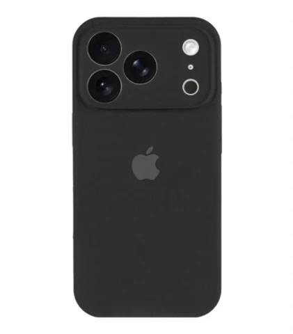 Чехол силиконовый Silicone Case Square для iPhone 17 Pro Max защита камеры черный - Фото 5 Чехол силиконовый Silicone Case Square для iPhone 17 Pro Max защита камеры черный - изображение 5
