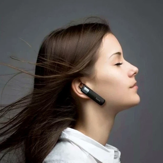 Беспроводная гарнитура Hoco E37 Gratified Bluetooth для разговоров и музыки с аккумулятором 170 мАч черная - изображение 8