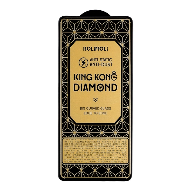 Захисне скло KingKong Diamond Glass для Xiaomi Poco F3 X3 X3 NFC X3 Pro X3 GT - Фото 1 Захисне скло KingKong Diamond Glass для Xiaomi Poco F3 X3 X3 NFC X3 Pro X3 GT - зображення 1