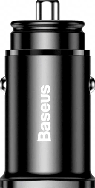 Автомобильное зарядное устройство Baseus 30W 2 USB USB Type-C Quick Charge 4.0 Черный CCALL-AS01 - изображение 4