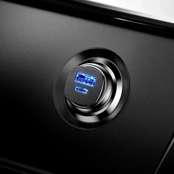 Автомобильное зарядное устройство Baseus 30W 2 USB USB Type-C Quick Charge 4.0 Черный CCALL-AS01 - изображение 8