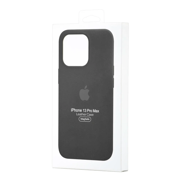 Чохол Leather Case з MagSafe для iPhone 13 Pro Max шкірозамінник захист камери чорний - зображення 2