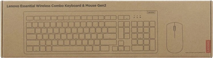 Комплект бездротовий Lenovo Essential Wireless Combo Gen2 Black (4X31R64496) - зображення 2