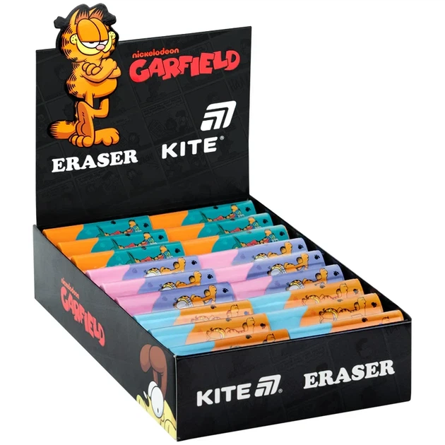 Гумка кольорова Kite Garfield асорті (GF26-1269) - Фото 3 Гумка кольорова Kite Garfield асорті (GF26-1269) - зображення 3