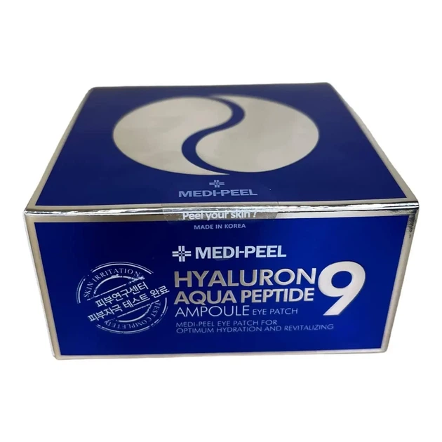 Гидрогелевые патчи глубокого увлажнения с пептидами Medi Peel Hyaluron Aqua Peptide 9 Ampoule Eye Patch 60 шт - изображение 3