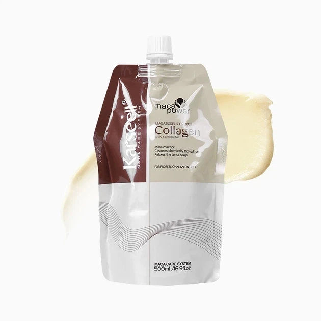 Колагенова маска есенція для відновлення волосся Karseell Maca Essence Repair Collagen Hair Mask 500 мл - зображення 2