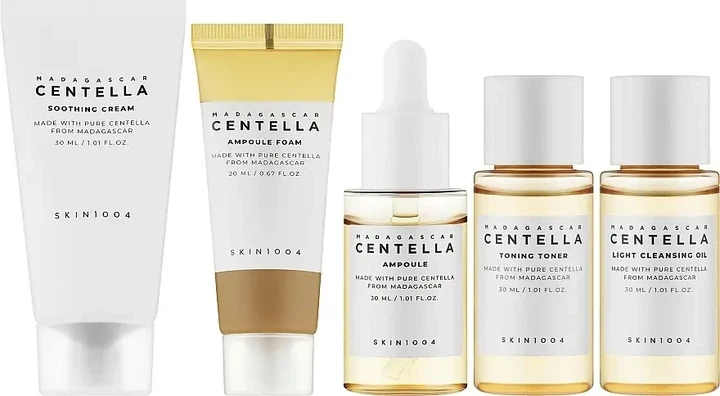Набор средств для лица 5 в 1 SKIN1004 Madagascar Centella Travel Kit - Фото 2 Набор средств для лица 5 в 1 SKIN1004 Madagascar Centella Travel Kit - изображение 2
