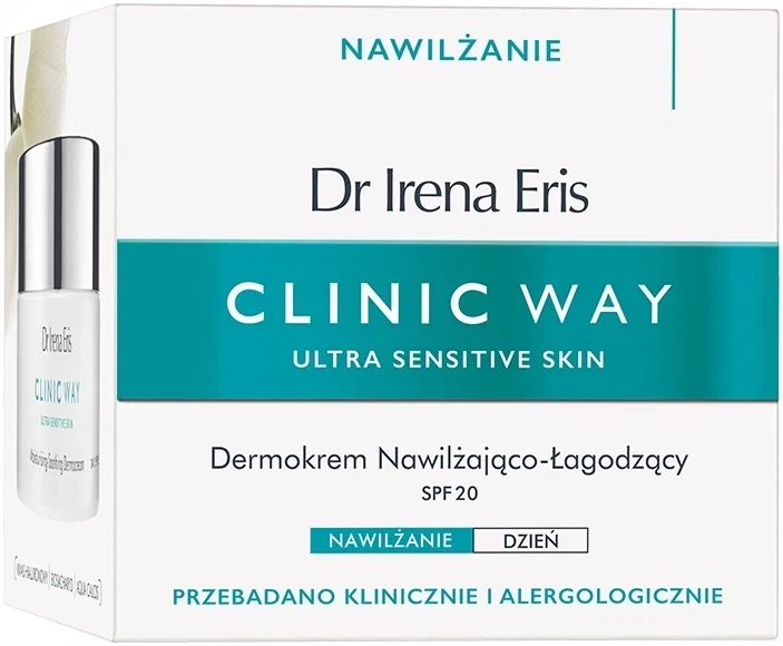 Дневной крем Dr. Irena Eris Clinic Way Увлажняющий и успокаивающий SPF20 50 мл - Фото 2 Дневной крем Dr. Irena Eris Clinic Way Увлажняющий и успокаивающий SPF20 50 мл - изображение 2