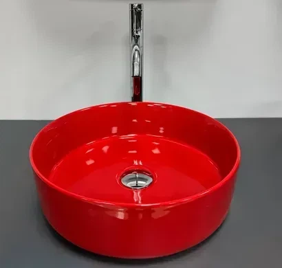Умивальник (раковина) VBI PRATO RED GLOSSY накладний - изображение 3