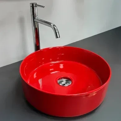 Умивальник (раковина) VBI PRATO RED GLOSSY накладний - изображение 6