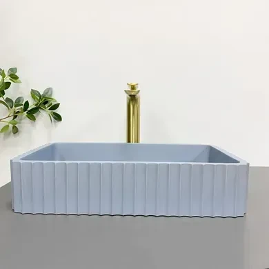 Умивальник (раковина) VBI FLORENTIA BLUE MATT накладний - изображение 2