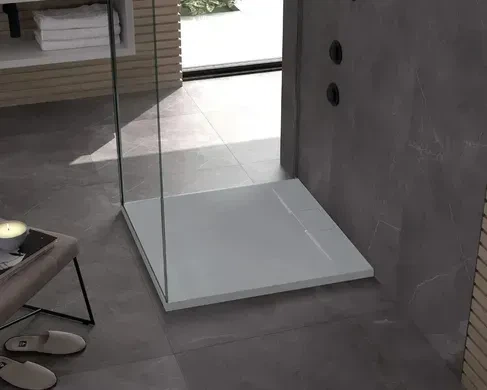 Душовий піддон REA BAZALT 90x90 GREY - изображение 3