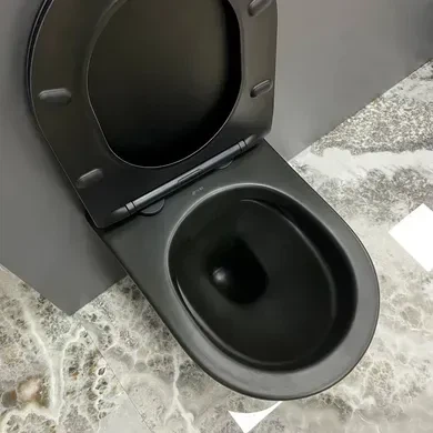 Підвісний унітаз VBI LEVANZO BLACK MATT - изображение 4
