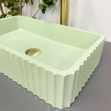 Умивальник (раковина) VBI FLORENTIA LIGHT GREEN MATT накладний - изображение 2
