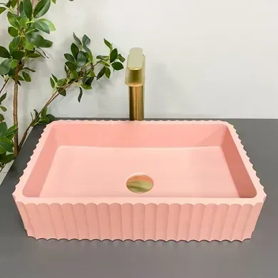 Умивальник (раковина) VBI FLORENTIA PINK MATT накладний - изображение 5