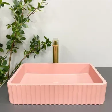 Умивальник (раковина) VBI FLORENTIA PINK MATT накладний - изображение 6