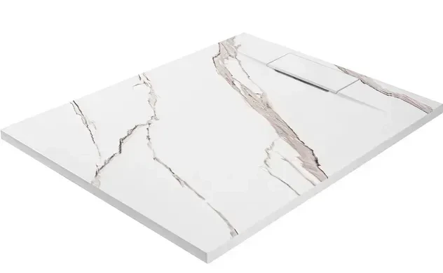 Душовий піддон REA BAZALT 90x120 CARRARA WHITE - изображение 2