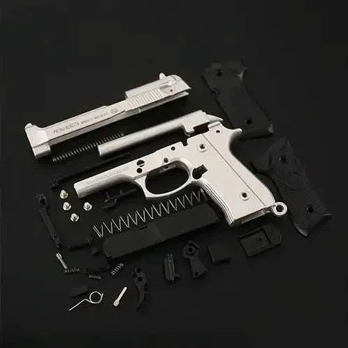 Брелок Антистресс пистолет Pietro BERETTA M92 серый - изображение 4