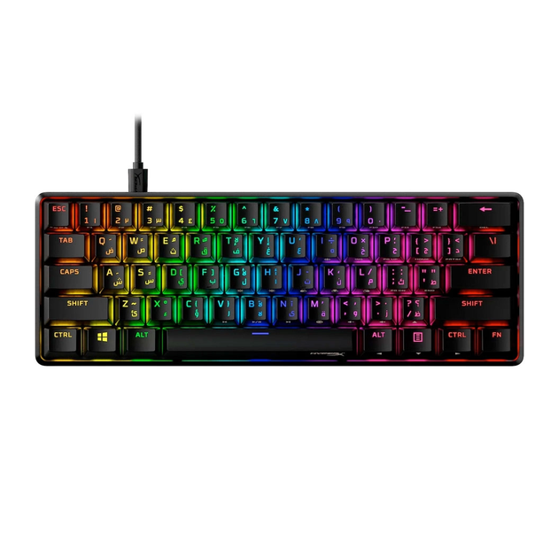 Клавіатура HyperX Alloy Origins 60 (HKBO1S-RB-RU/G, 4P5N0AA) - Фото 1 Клавіатура HyperX Alloy Origins 60 (HKBO1S-RB-RU/G, 4P5N0AA) - изображение 1