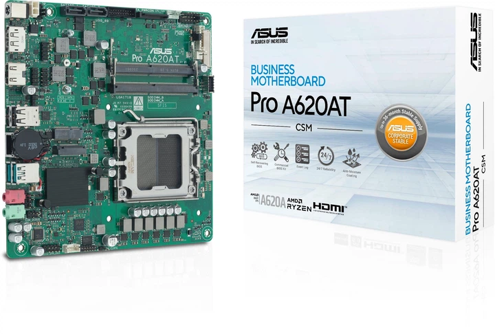 Материнська плата ASUS Pro A620AT-CSM (sAM5, AMD A620, PCI-Ex16) - зображення 5