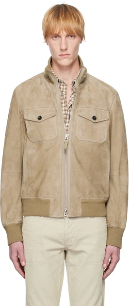 Бомбер мужской Tom Ford 251076M181002 L бежевый - изображение 3
