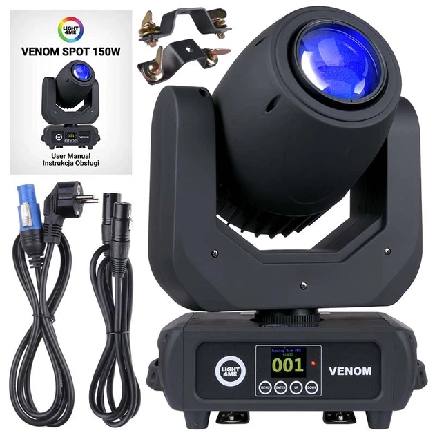 Głowica LED Light4Me ruchoma Venom Spot 150 W (5907780148784) - obraz 8