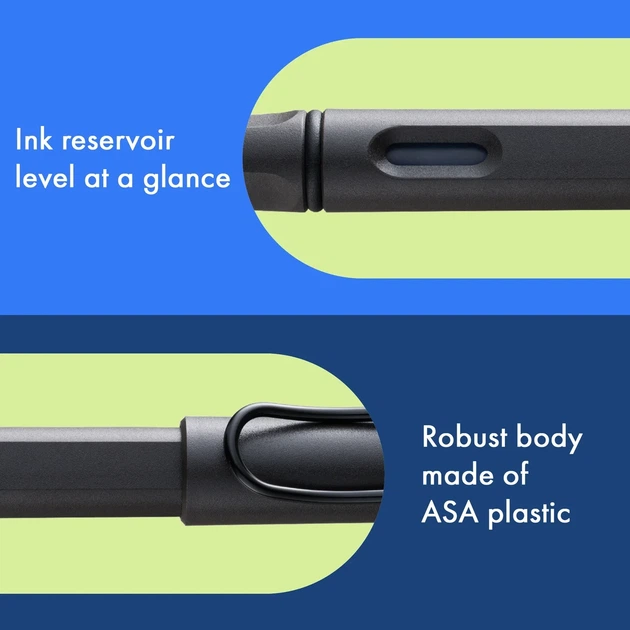 Ручка чорнильна LAMY Safari матова umbra F T10 сині чорнила (4000202) - зображення 6