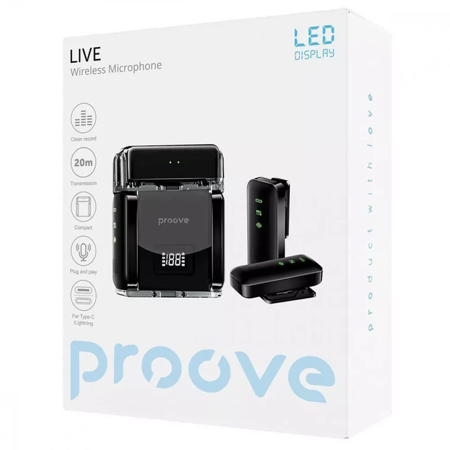 Бездротовий петличний мікрофон Proove Live - изображение 2