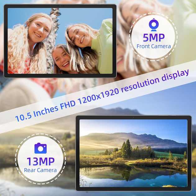 Планшет 10.5" Jumper EZpad M11 8/256Gb 8 ядер 4G LTE 2SIM Android 12 7000mAh Grey: Мощный и Универсальный - изображение 7