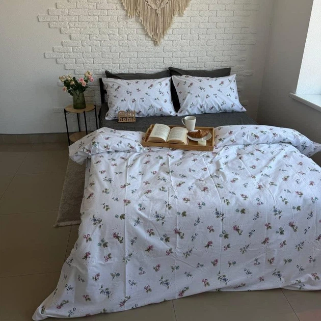 Комплект постільної білизни Ell Home (турецький ранфорс) Лісові ягоди/болотний сімейний 50/70 4 нав - зображення 2