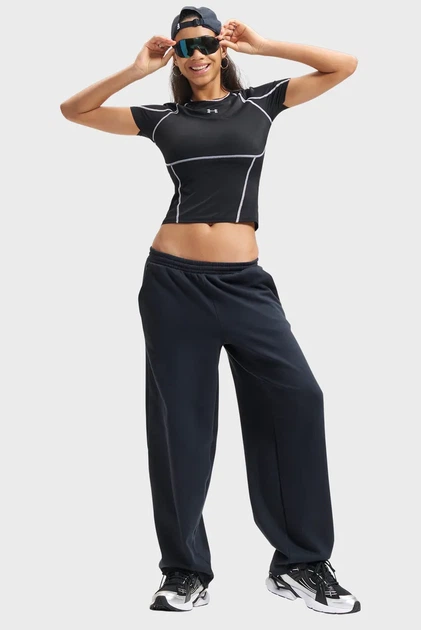 Жіноча чорна футболка HeatGear Elite SS Under Armour XS 6015368-008 - Фото 2 Жіноча чорна футболка HeatGear Elite SS Under Armour XS 6015368-008 - изображение 2
