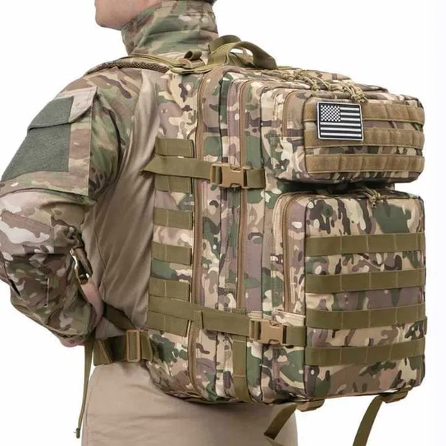 Рюкзак тактичний MOLLE 45 л Мультикам - зображення 2