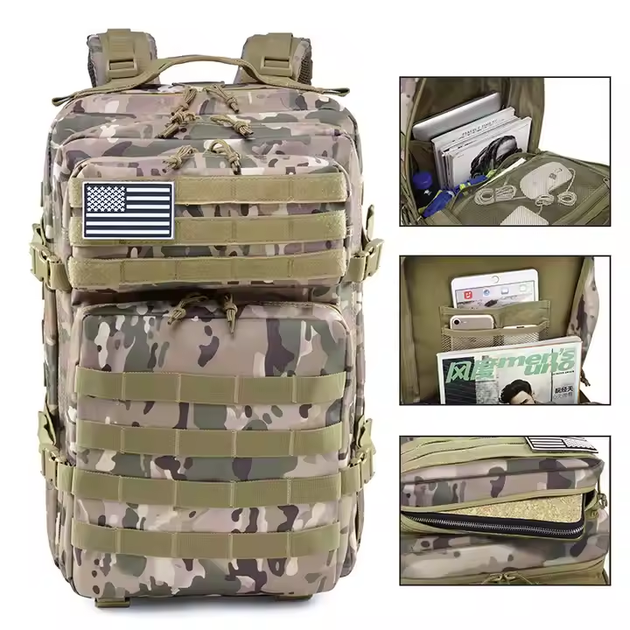 Рюкзак тактичний MOLLE 45 л Мультикам - зображення 4