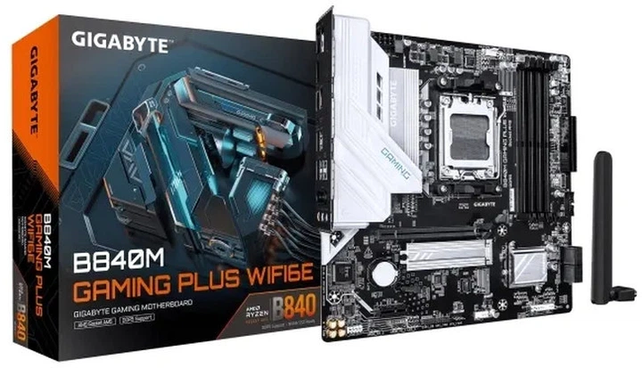 Płyta główna Gigabyte B840M GAMING PLUS WIFI6E (sAM5, AMD B840, PCI-Ex16) (4719331879815) - obraz 4