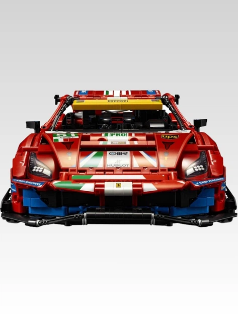 Конструктор Ferrari 488 GTE 1684 деталі Технік Великий інженерний конструктор для дітей та дорослих Гоночний спортивний автомобіль Машинка Феррарі для хлопчика Набір Подарунок на день народження - зображення 6