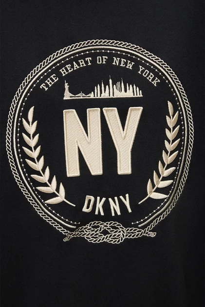 Жіночий чорний світшот DKNY M D2A4A027 - изображение 3