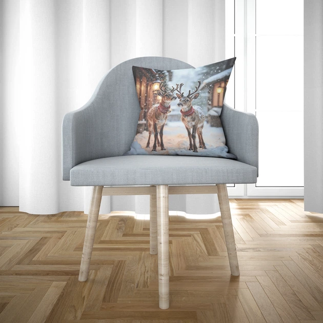 Ткань купон декоративный Олени 45х45 см (260г/м.кв шт) 192564 - изображение 5