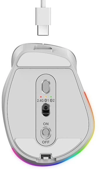 Mysz Genius Ergo 9000S Pro Wireless/Bluetooth Pine Wood (31030039407) - obraz 3