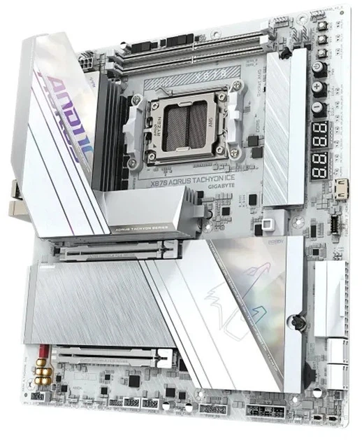 Материнська плата Gigabyte X870 AORUS TACHYON ICE (sAM5, AMD X870, PCI-Ex16) - зображення 2