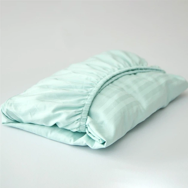 Простынь на резинке Moon&Star Stripe Mint Satin Stripe 100х190х25 см (MS-850005445) - Фото 5 Простынь на резинке Moon&Star Stripe Mint Satin Stripe 100х190х25 см (MS-850005445) - изображение 5