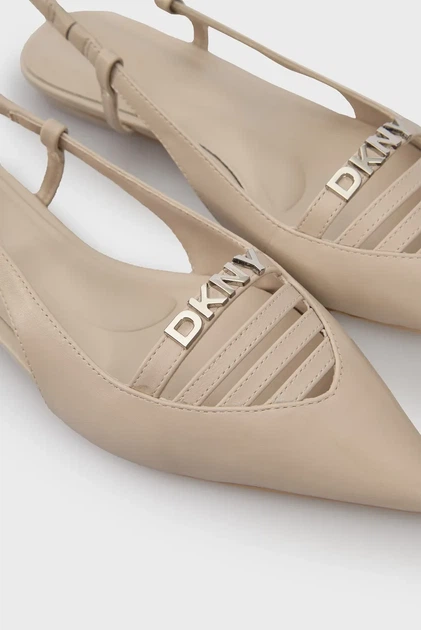 Жіночі бежеві шкіряні слінгбеки MIKADO DKNY 36 K1524221 - Фото 2 Жіночі бежеві шкіряні слінгбеки MIKADO DKNY 36 K1524221 - зображення 2