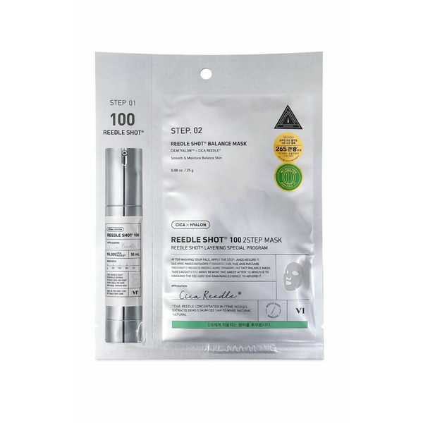 Маска VT Cosmetics Reedle Shot 100 2Step Mask укрепляющая для лица 26.5 г - изображение 3