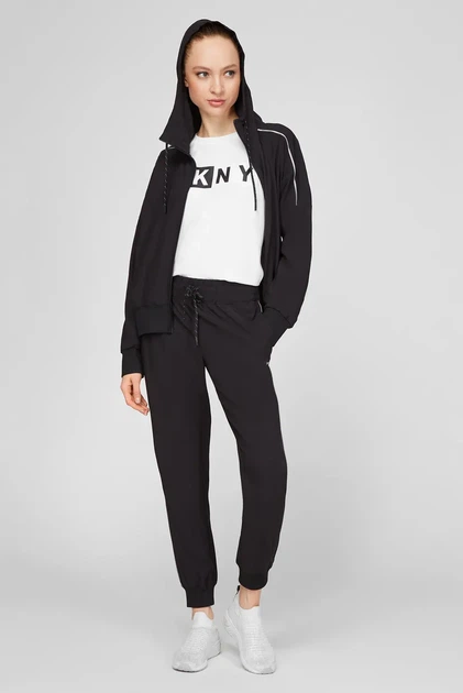 Жіноча чорна спортивна кофта DKNY S DP0J8979 - зображення 2
