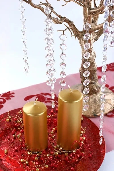 Zestaw świec PartyDeco metalizowane 12 x 6 cm 6 szt. Złote (ZES5902230730977) - obraz 5