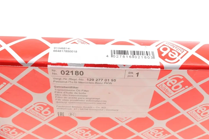 Фільтр АКПП MB E-class (W124/210)/S-class (W126/140) 2.0-6.0 79-02 FEBI BILSTEIN 02180 - Фото 5 Фільтр АКПП MB E-class (W124/210)/S-class (W126/140) 2.0-6.0 79-02 FEBI BILSTEIN 02180 - изображение 5