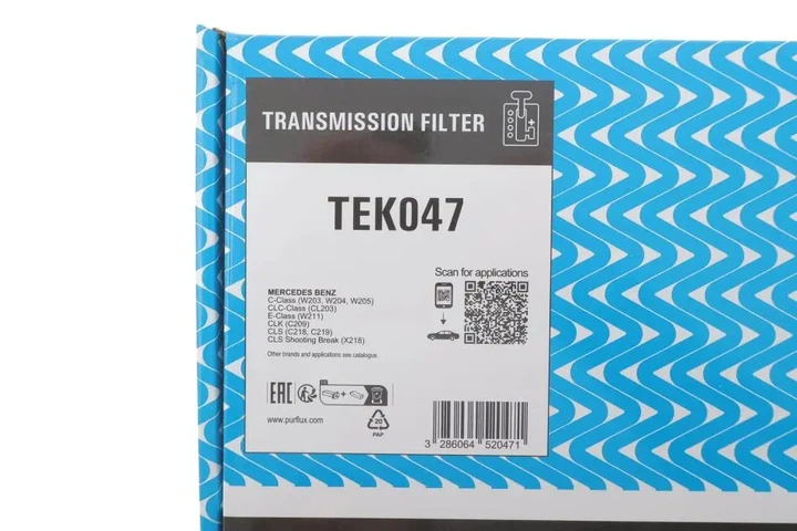 Фільтр АКПП MB C-class (W203/204) E-class (W211/212) M-class (W164) S-class 98- (з прокладкою) Purflux TEK047 - Фото 2 Фільтр АКПП MB C-class (W203/204) E-class (W211/212) M-class (W164) S-class 98- (з прокладкою) Purflux TEK047 - изображение 2