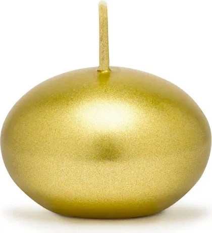 Zestaw świec pływających PartyDeco Dysk metalizowane 4 cm 50 szt. Złote (ZES5902230762763) - obraz 2