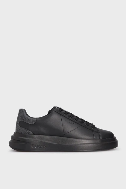 Чоловічі чорні шкіряні снікерси Guess 41 FMPVIBLEA12 - изображение 2